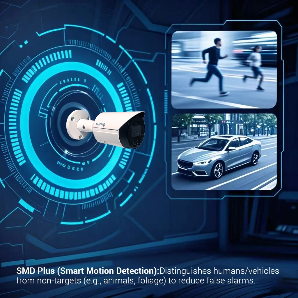 Dahua WizSense 4MP 8MP Full Color Camera Outdoor 4K  POE Security Cam With Mic Smart IR Warm Light HFW2849S-S-IL HFW2449S-S-IL