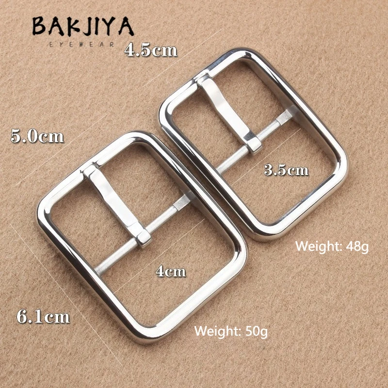 New Lightweight Stainless Steel Pin Buckle Top-Layer Cowhide Belt Buckle Head Anti-Allergy Casual Versatile Unisex 35mm/40mm