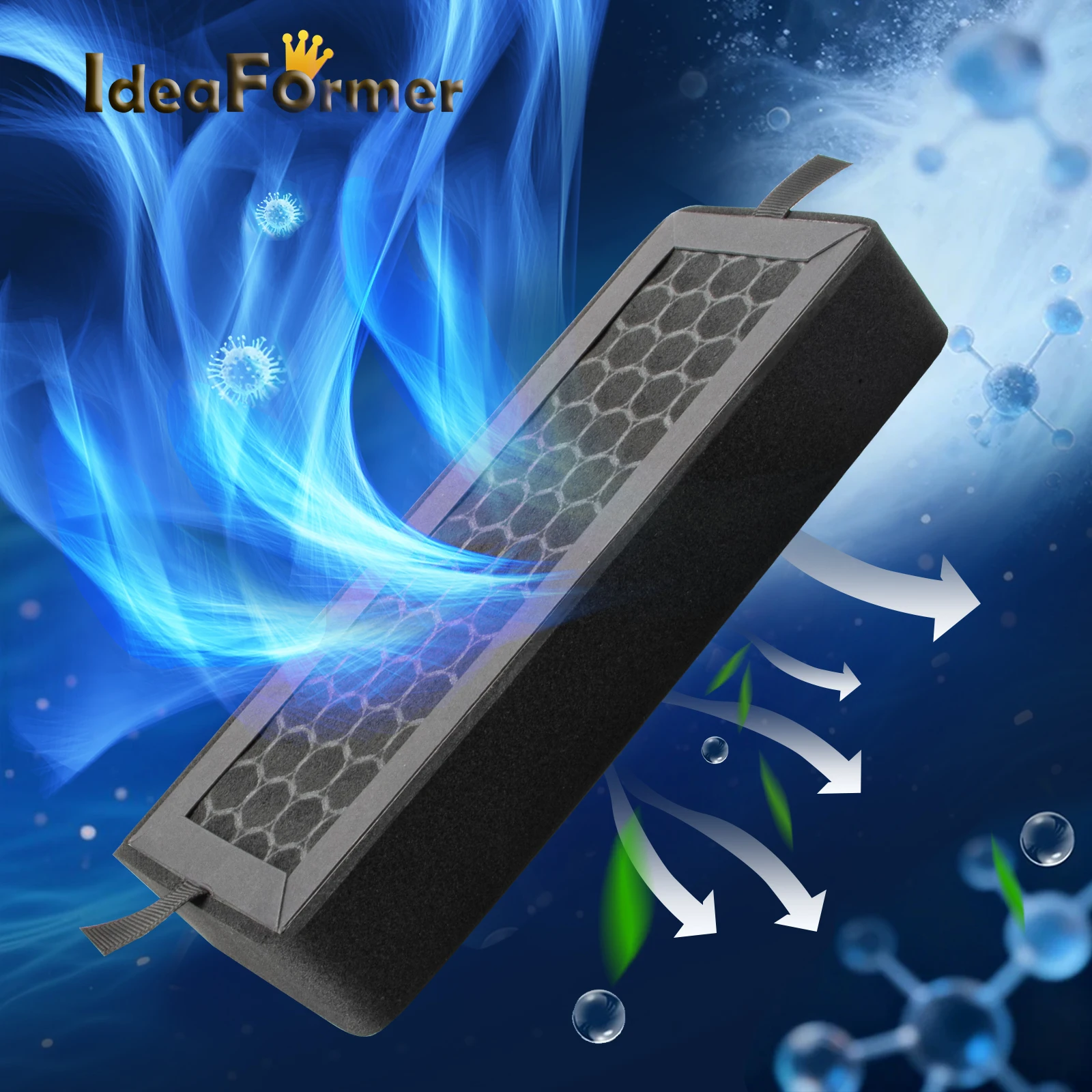 1/2Pcs For Bambu Lab P2S Activated Carbon Filter Air purifier Filter High Efficiency Odor For Bambu Lab P2S 3D Printer Parts