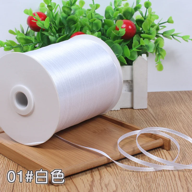 Hot sale 3mm Satin Ribbon For Craft Sewing Fabric Christmas Wedding Supplies Party Decoration Gift Wrap Handmade (10 Meters/lot)