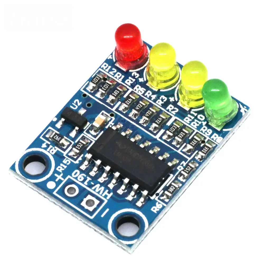 12V Battery Level Indicator Module 4-Digit 4-Segment LED Voltage Display Onboard Battery Power Indicator Light For Car Vehicle