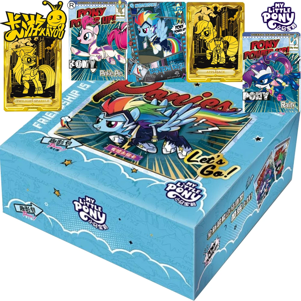 

KAYOU Original My Little Pony Collectible Card American Fantasy Animation Star Apple Jack Rarity Popular Cards Boys Girls Gifts