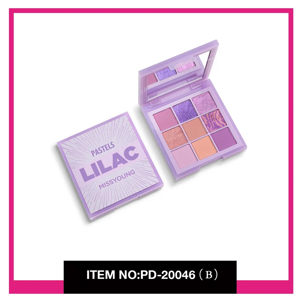 พาเลตต์อายแชโดว์ heallor 9สีอายแชโดว์มืออาชีพเครื่องสำอางอายแชโดว์แวววาวเนื้อแมท