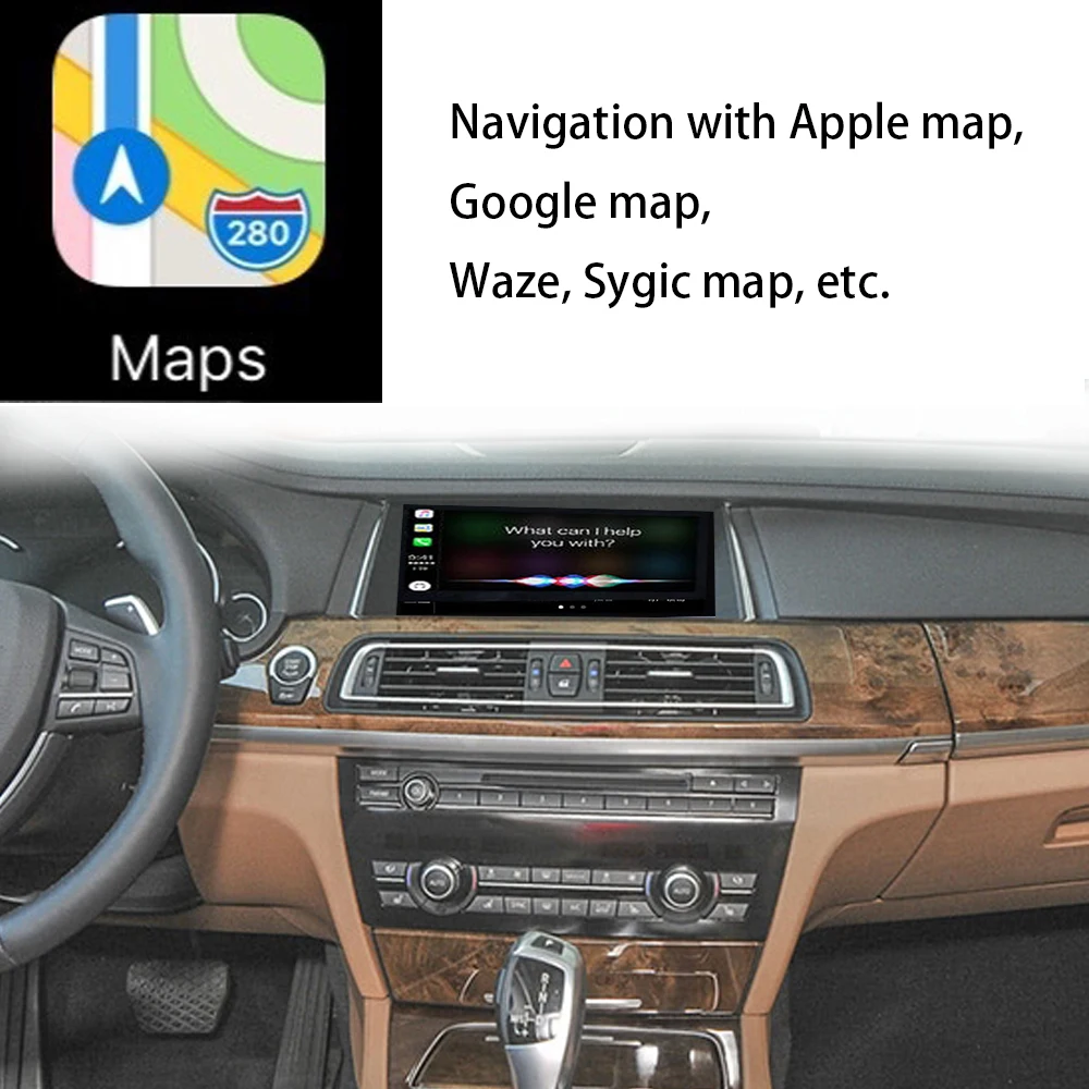 ZJCGO-Apple CarPlay sem fio, Caixa adaptadora de interface automática Android, Sistema BMW Série 7 F01 F02 G11 G12 CIC EVO NBT