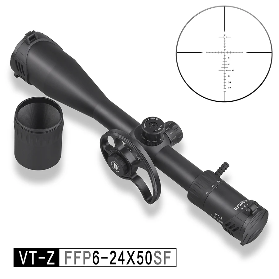 Discovery VT-Z 4-16/6-24X50SF First Focal Plane Riflescope Hunting Tactical Optical Scope Mount Glass Etched Reticle For .22LR