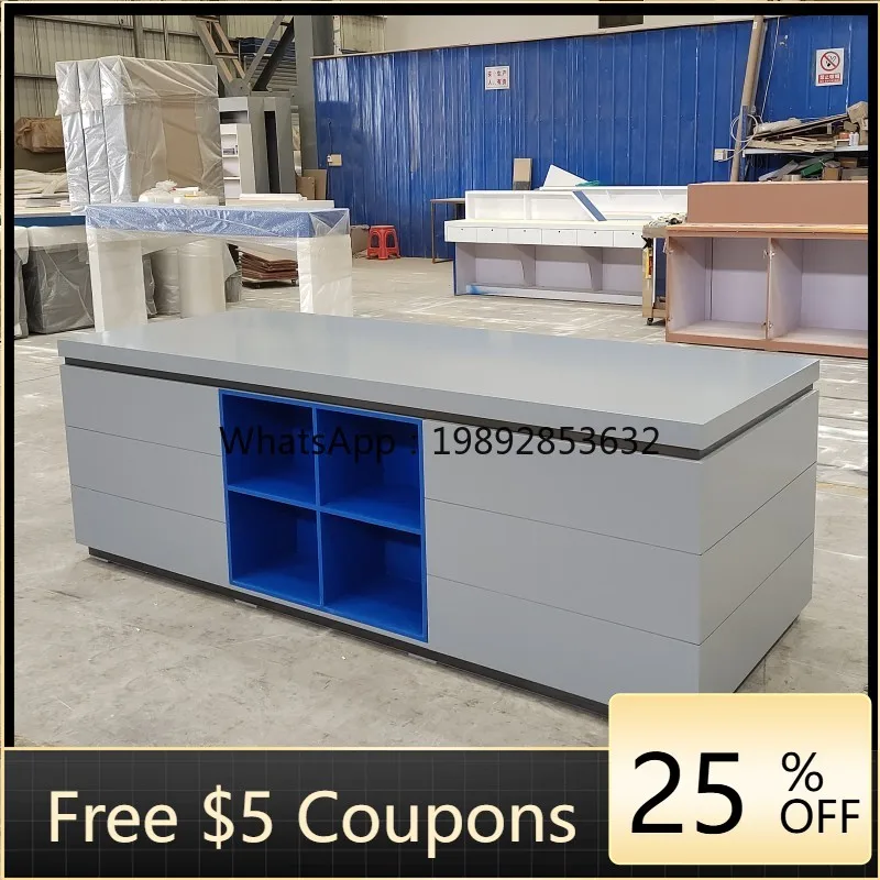 YFY Center Island Display Table Clothing Store Flow Table Multi-Functional Center Island Company Product Display Door and Window