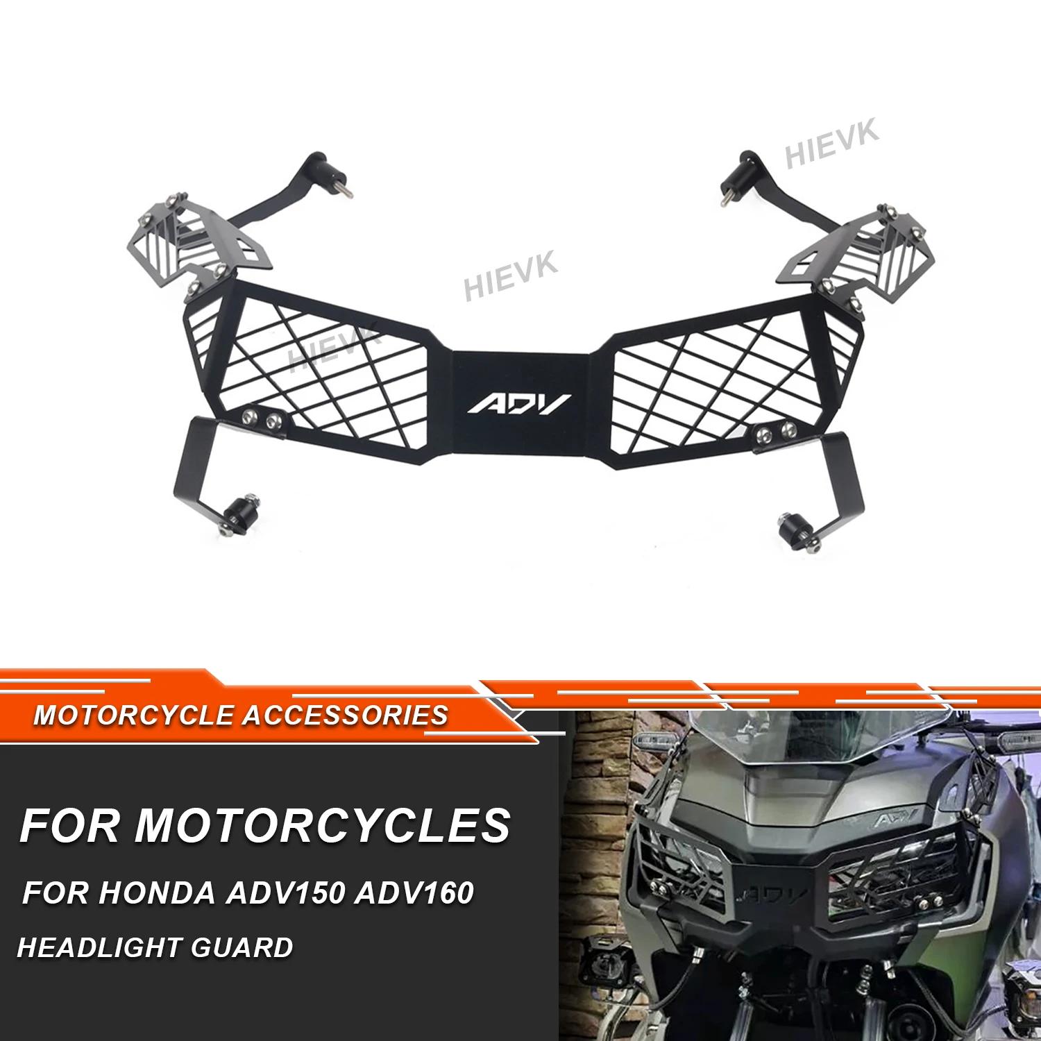 

ADV 160 150 Accessories Headlight Headlamp Guard Cover Cap Motorcycle For HONDA ADV160 2024 2023 2022 ADV150 2021 2022 2019