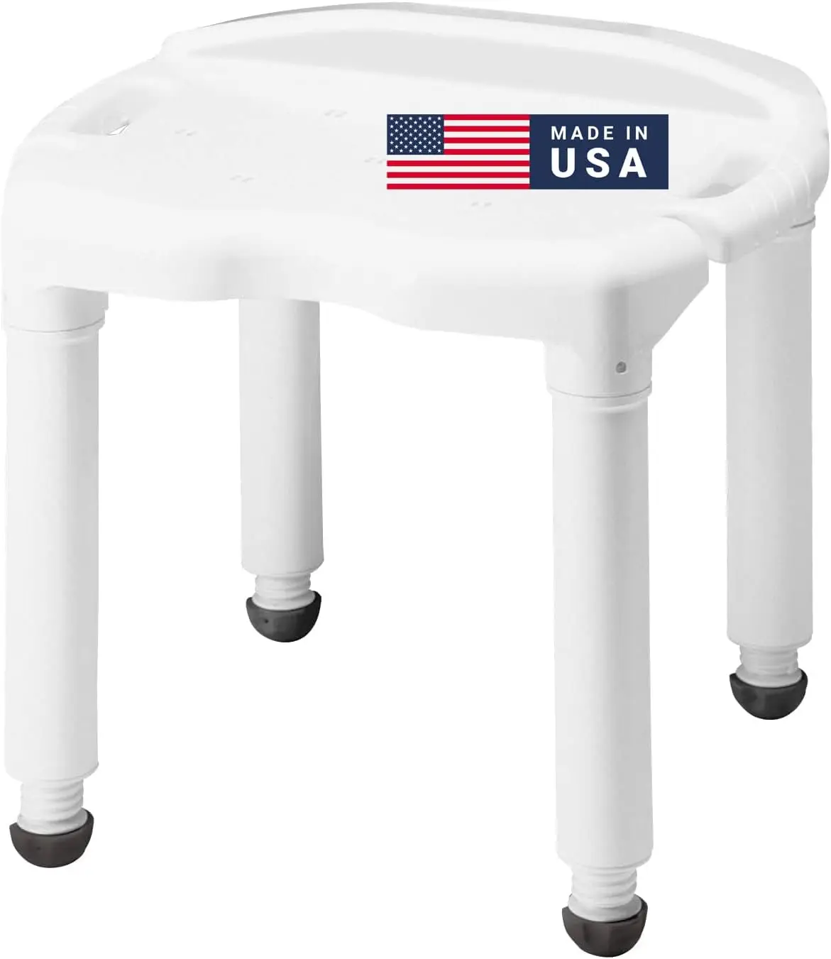 

Adjustable Height Shower Bench for Bathtub, Safety Seat Supports 400 lbs, Lightweight and Non-Slip Design for Seniors