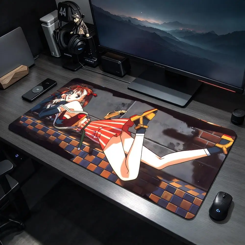 Grim Anime A-A Kite Mouse Pad Large Gaming Mousepad Desk Mat Non Slip Bottom Featuring Stitched Edges