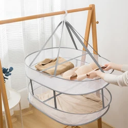 1/2 Layer Drying Net Drying Basket Household Folding Clothes Network Sweater Blouse Anti-deformation Herb Drying Rack