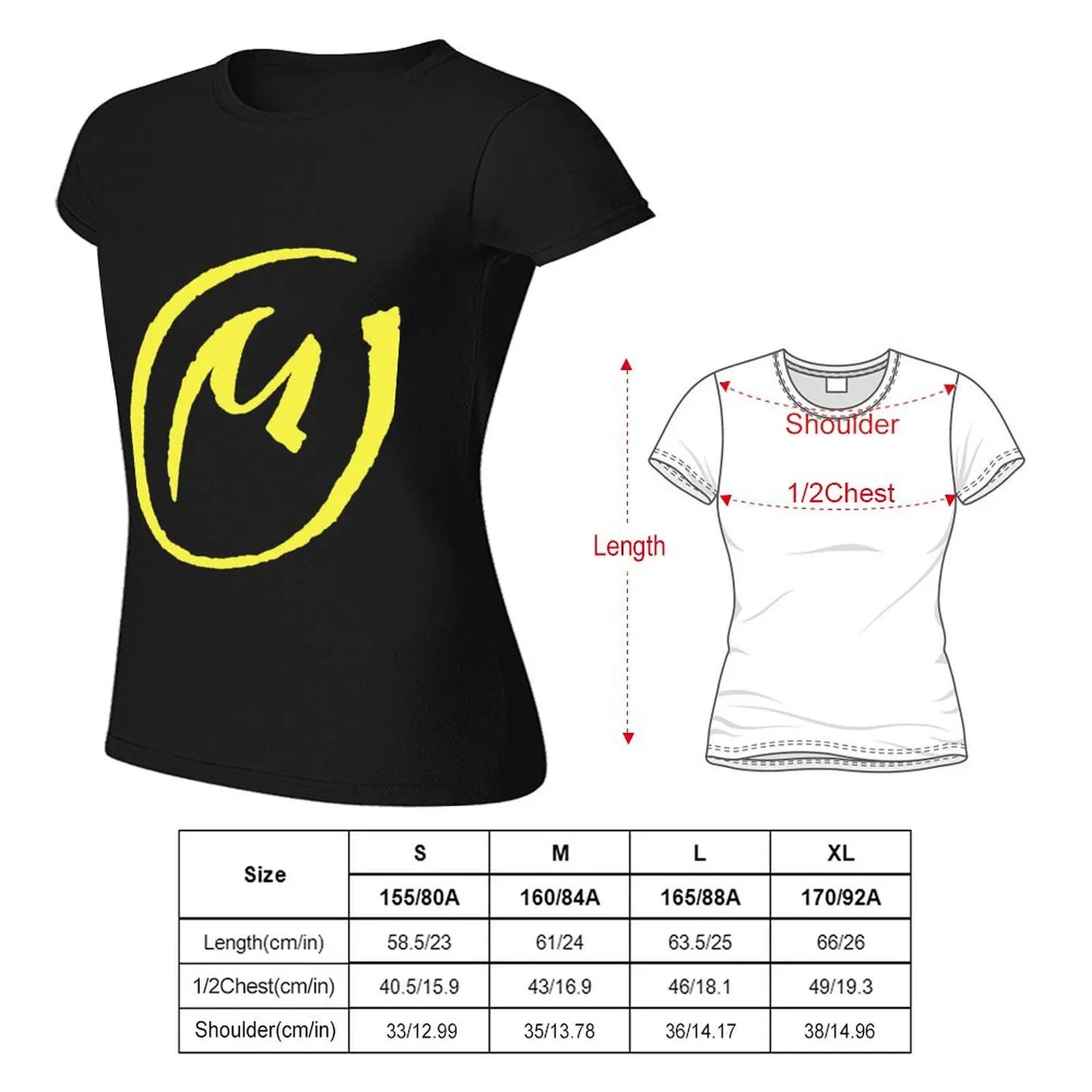 The Yellow 'M' (La marque Jaune) T-Shirt tees plus sizes lady clothes Women clothing