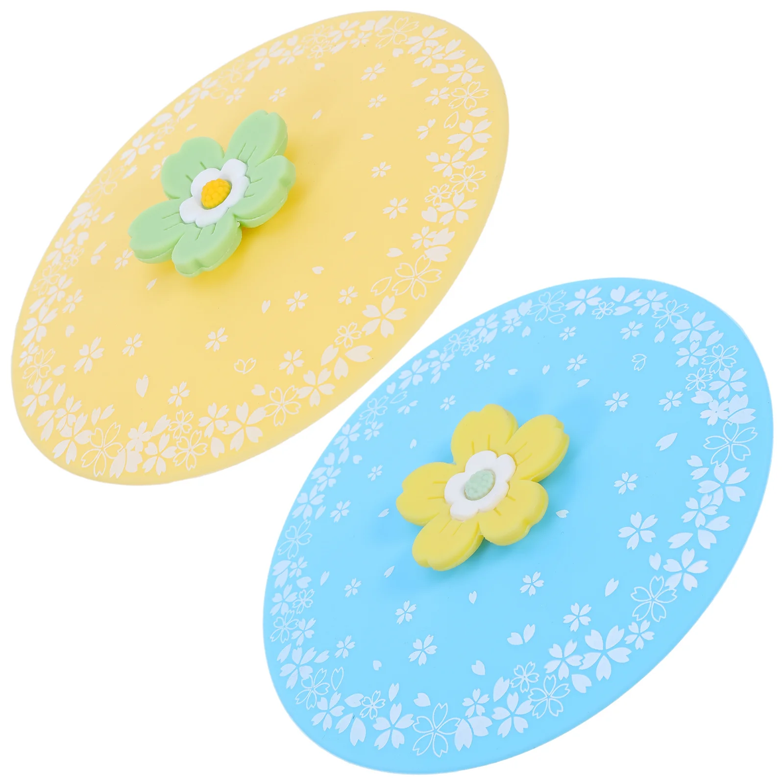 

2Pcs Silicone Cup Lids Reusable Universal Mug Covers Spill-Proof Dustproof Freshness Preservation for Glass Ceramic Tea Coffee