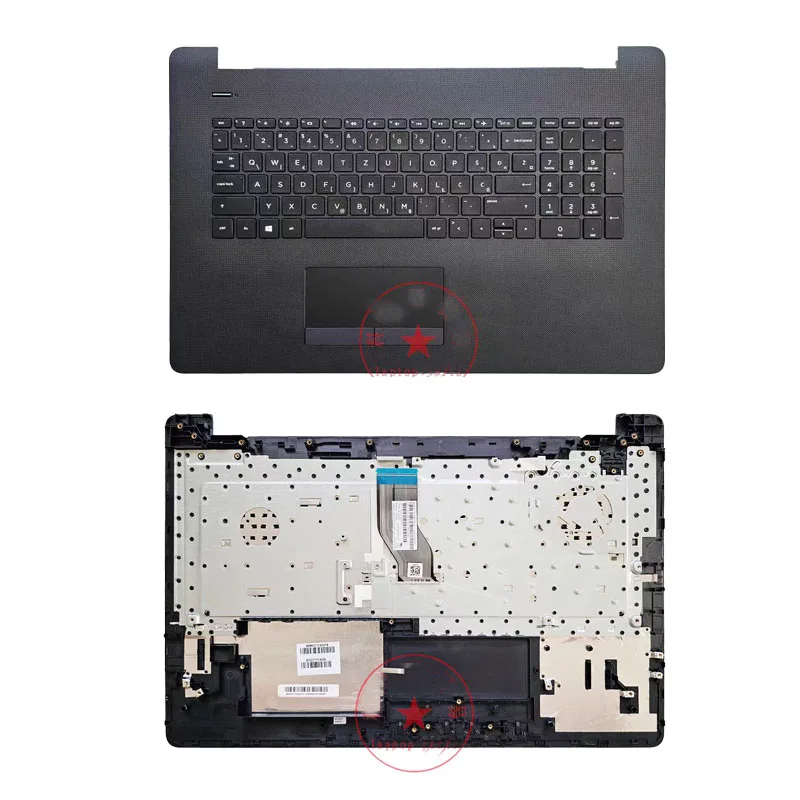 New For HP 17-BS 17-AK0XX 17G-BR TPN-W129 TPN-W130 Laptop Replacement Palm Rest Keyboard/Bottom Cover