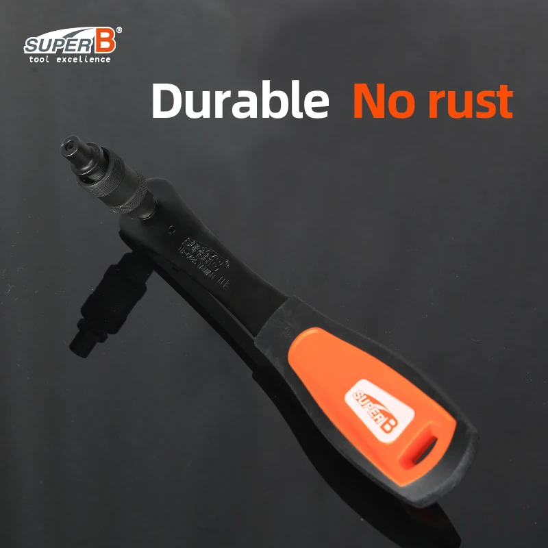 Super B 2 In 1 Cotterless Crank Tool Bicycle Repair Tool for Both Standard Square Type and Shimano® Octalink, ISIS Drive® System