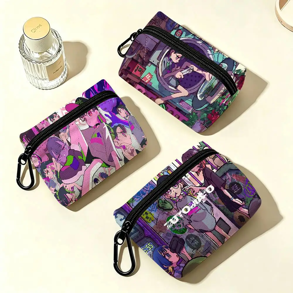 Z-ZUTOMAYO Anime Oxford Fabric Mini Coin Wallet Smooth Zipper Hanging Design Multi-use Small Storage Bag For Travel