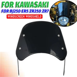 For Kawasaki Estrella BJ 250 BJ250 ER5 ER-5 Twister ZR250 Balius ZR-7 ZR7 Accessories Retro Windscreen Windshield Wind Deflector