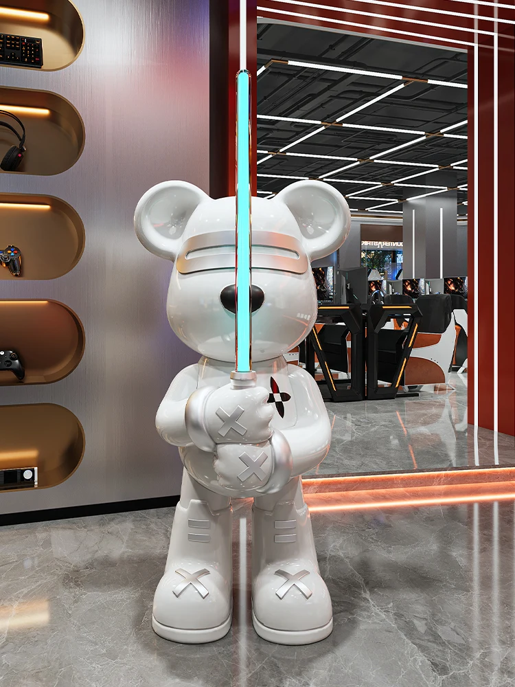 Violent Bear with Bluetooth Speakers, Luxury Ornaments, Light-emitting Smart Furniture, Large Piggy Bank