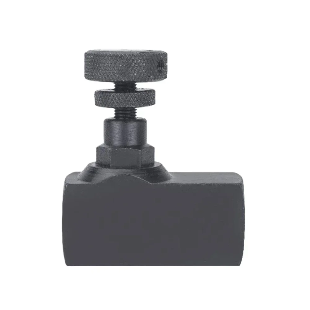 Hydraulic Way Throttle Valve for Injection Molding Machines Featuring Manual Flow Adjustment and Low Torque Operation