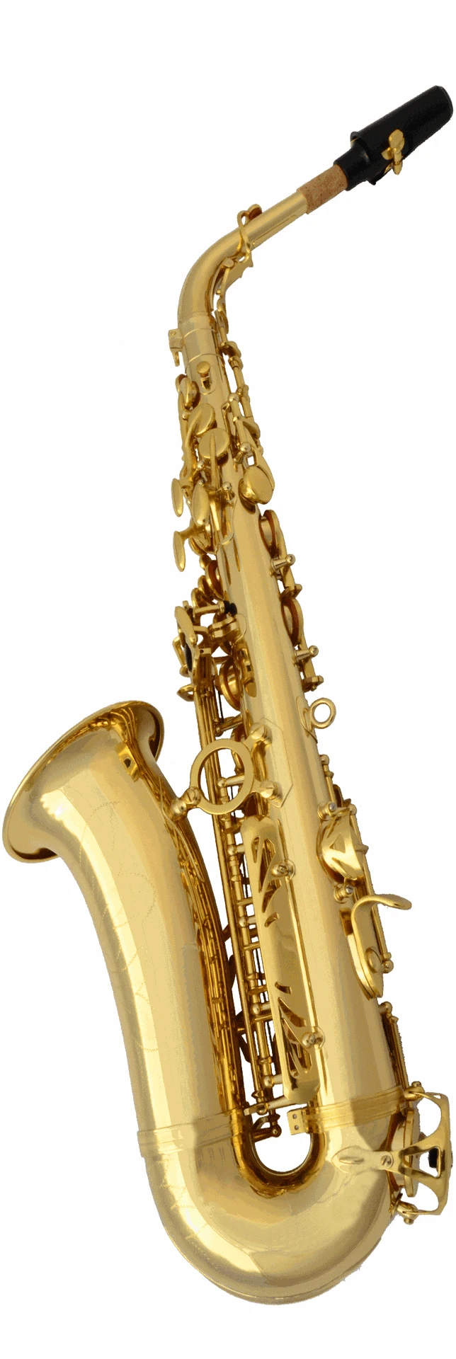 Advanced professional alto Eb electrolytic gold double-barreled saxophone SAX