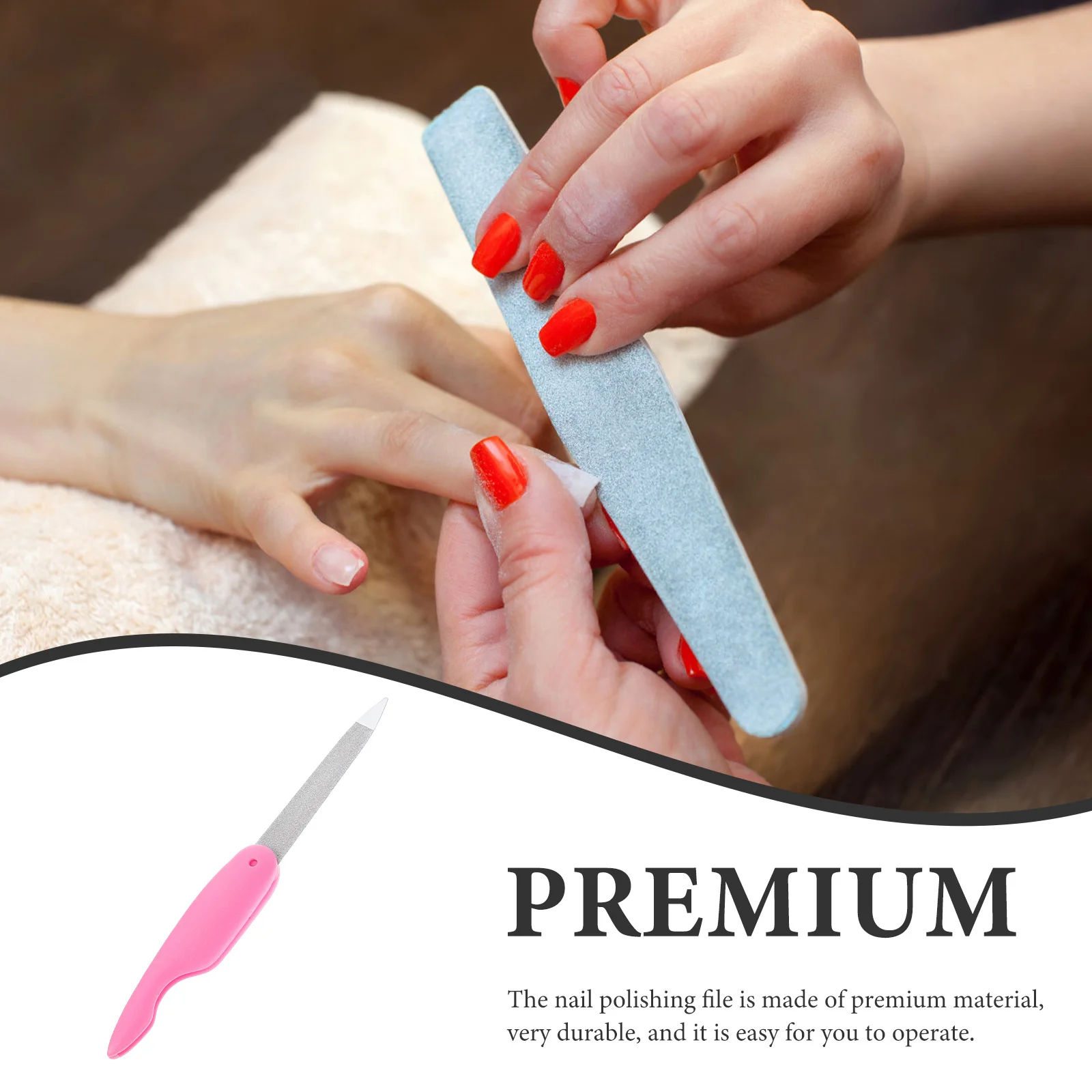 

6pcs Small Files Folding Metal Nail File Reusable Manicure Pedicure Tool For Nail Shaping Polishing Buffing Fingernail Art