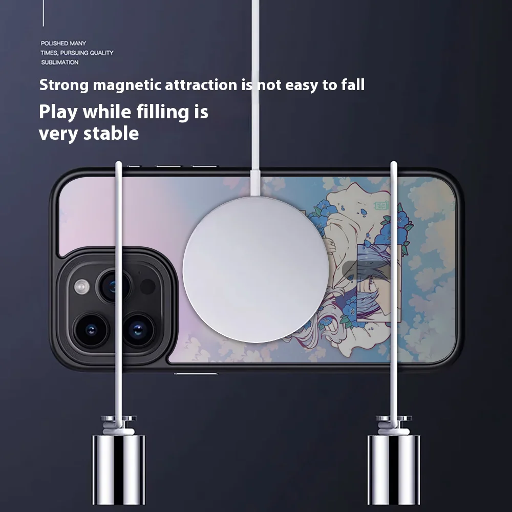 Amine Frieren 4 Fern Stark Phone Case For IPhone 15 14 13 Pro Max 11 12 Mini Alex Mirror For Magsafe Wireless Charging Cover