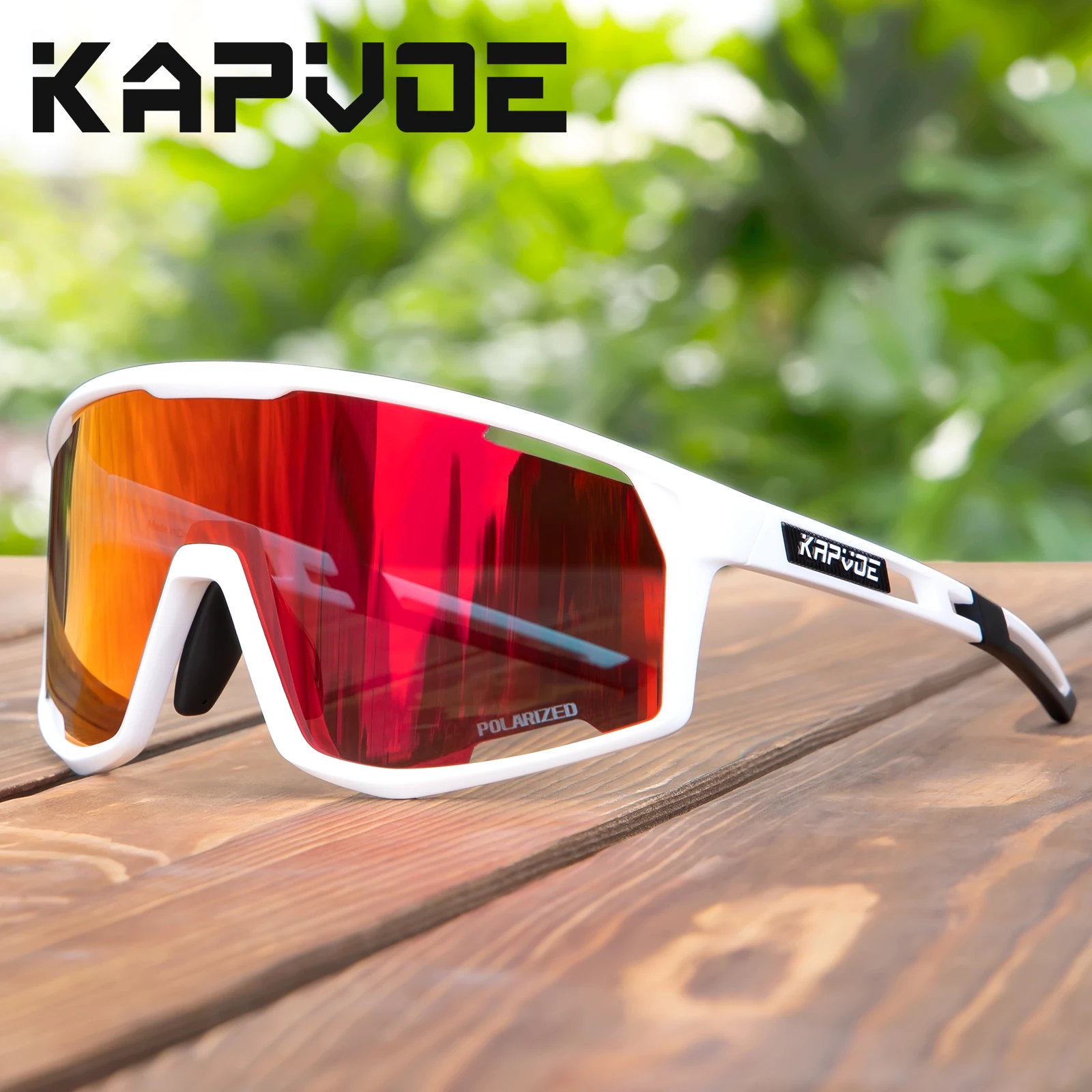 Kapvoe Bicycle Cycling Glasses Men Outdoor Polarized Cycling Sunglasses Women Road Bike UV400 Goggles Mountain Sports Eyewear