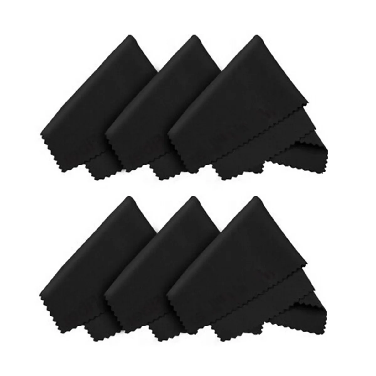 6 Pieces Microfiber Cleaning Cloths Lint Free Reusable Machine Washable for Glasses Screens Lenses Phones Tablets Laptop LCD TV