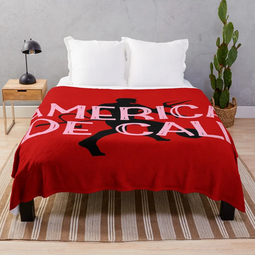 America de Cali - Colombian Futbol Team Throw Blanket Bed Travel Nap Blankets