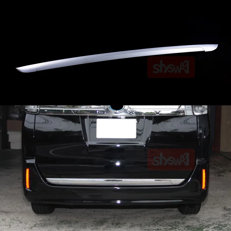 Rear Tail Door Trim Cover Stainless Steel External Accessories For Toyota Voxy Noah ZWR80G ZRR80W 85W 80G 85G Car Styling 1 PCS