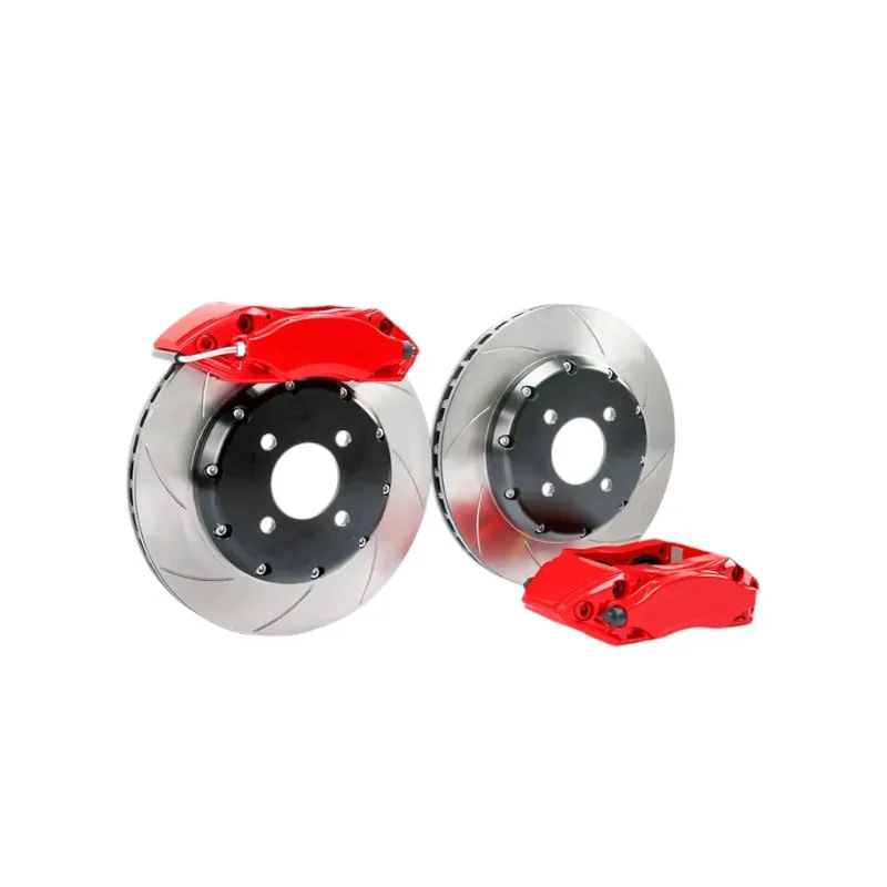 Applies To ICOOH Racing 4-Pot Brake Calipers Full Disc Brakes System Pads Line For Mercedes Benz W203 W205 W211 New Condition