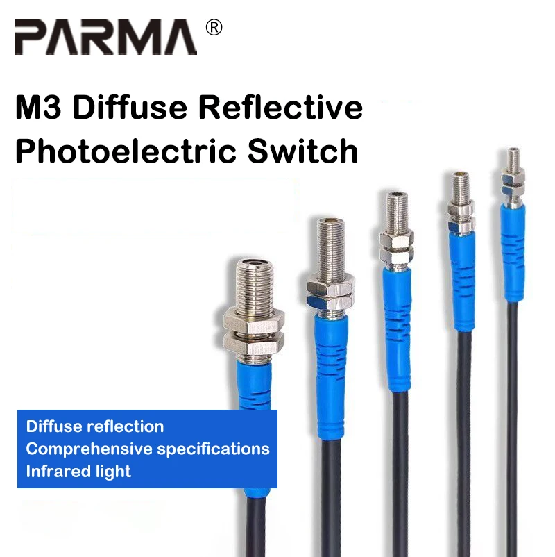 

Cylindrical diffuse-reflection infrared photoelectric M3 switch sensor with adjustable distance for both visible and invisible