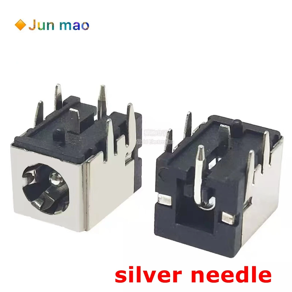 5pcs DC007B DC-007B power notebook socket with copper shell bracket and copper pin core 5.5 * 2.1/2.5mm