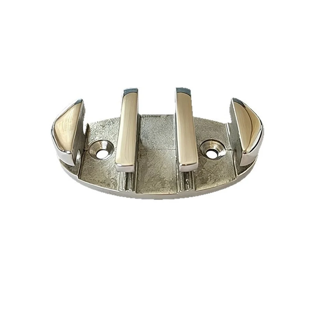 Marine Rope Cleat Constructed from 316 Stainless Steel with Zigzag Pattern Yacht Boat RV Tether Seat 8.7x4.8x2.3cm