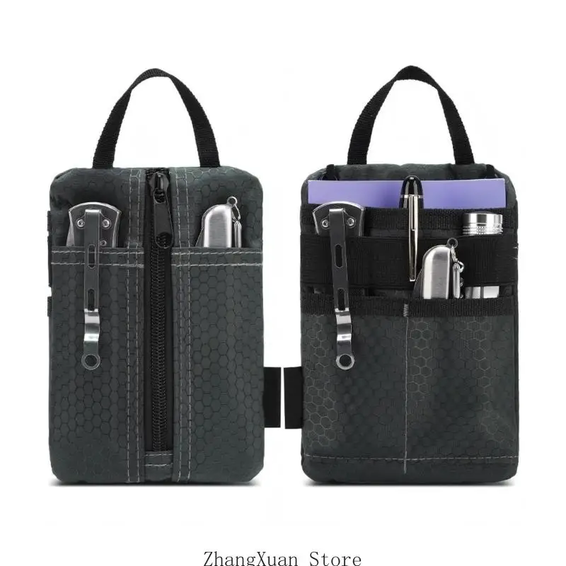 Utility with Front Pockets, Center Storage and Carry Loop for Daily Carry, Office Bag Order and Travel Gear for Pens and Small