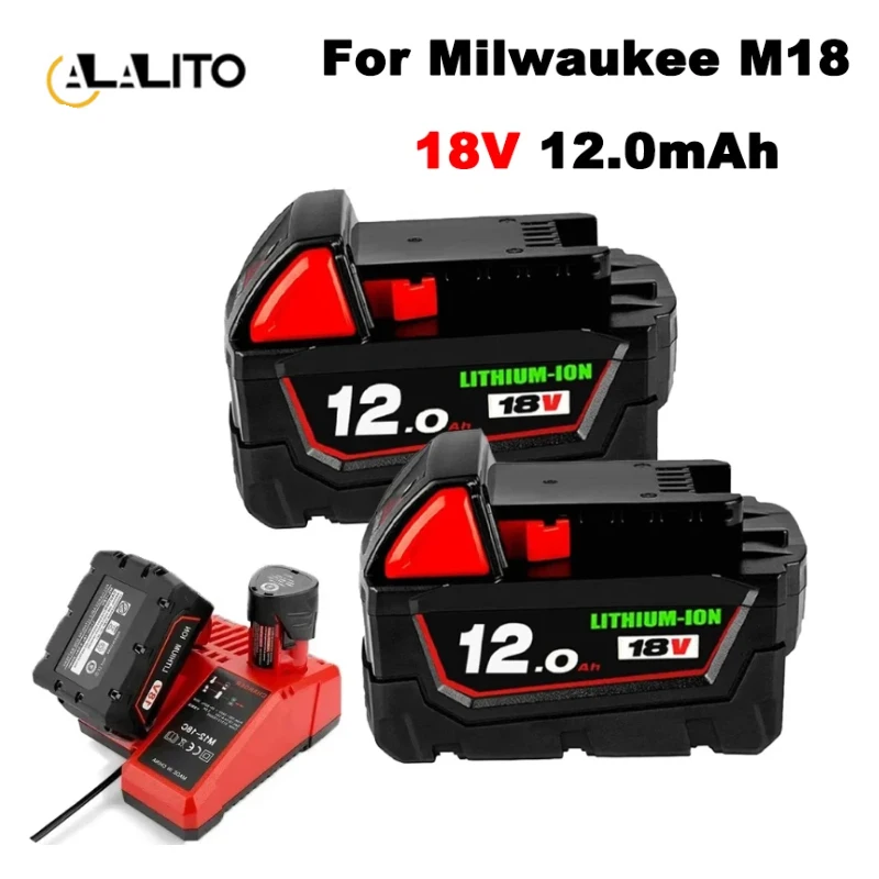 

2024 оригинальный аккумулятор 18 в 1815 Ач для Milwaukee M18 48-11-1850 48-11-2604 2604-22 2708-20 2607-22-22 Аккумулятор для электроинструментов