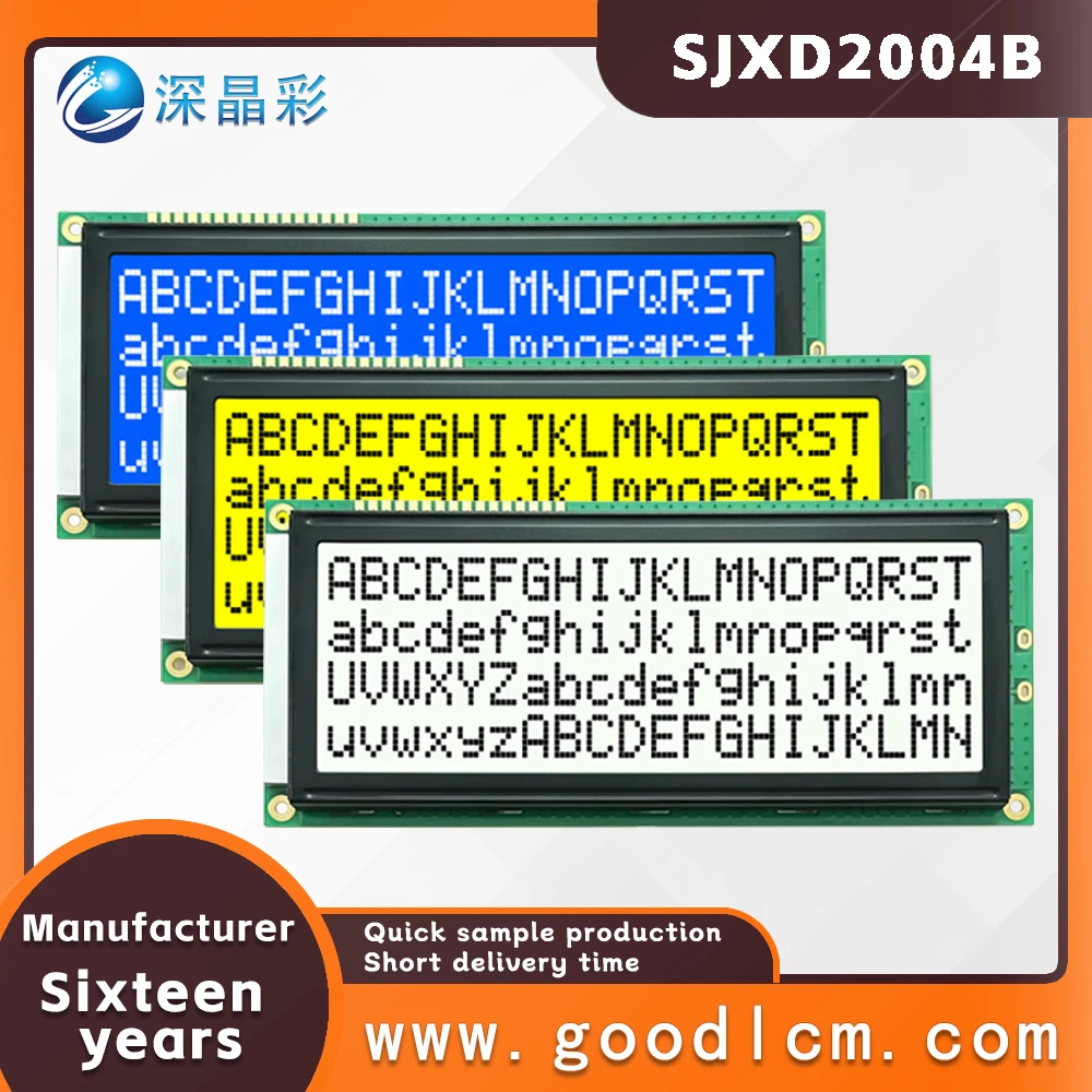 

LCD 2004B display module 20x4 Large Character LCD screen display 20X04 5.0V or 3.3V power supply ST7066 drive multiple display