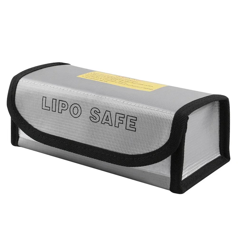 Battery Safety Bag Ebike Bag 185x75x60mm Portable Silver Waterproof Battery Lithium For FPV Racing Drones