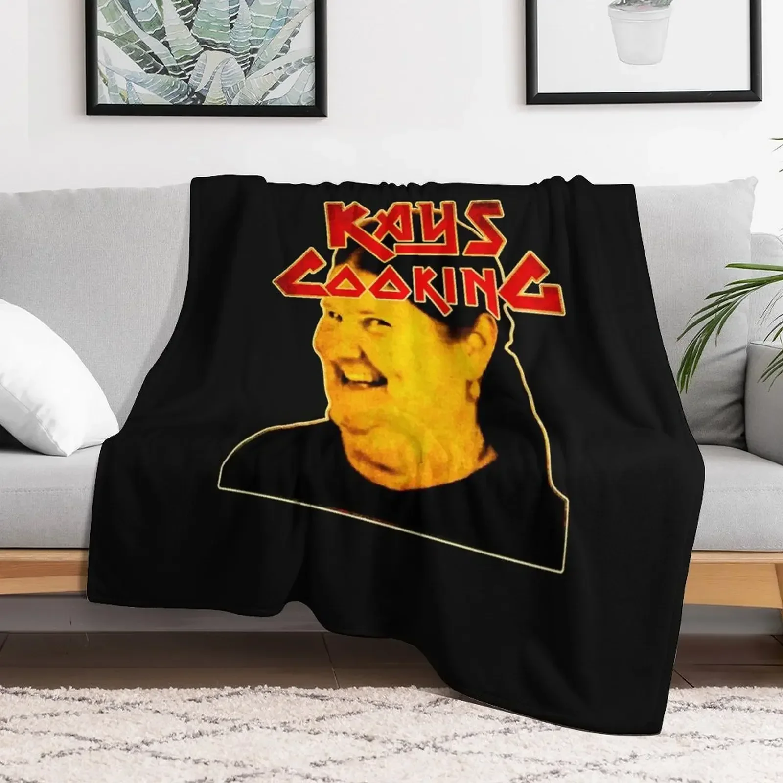 

KAYS COOKING Classic T-Shirt Throw Blanket Soft Plush Plaid Giant Sofa Blankets Soft Beds funny gift Blankets
