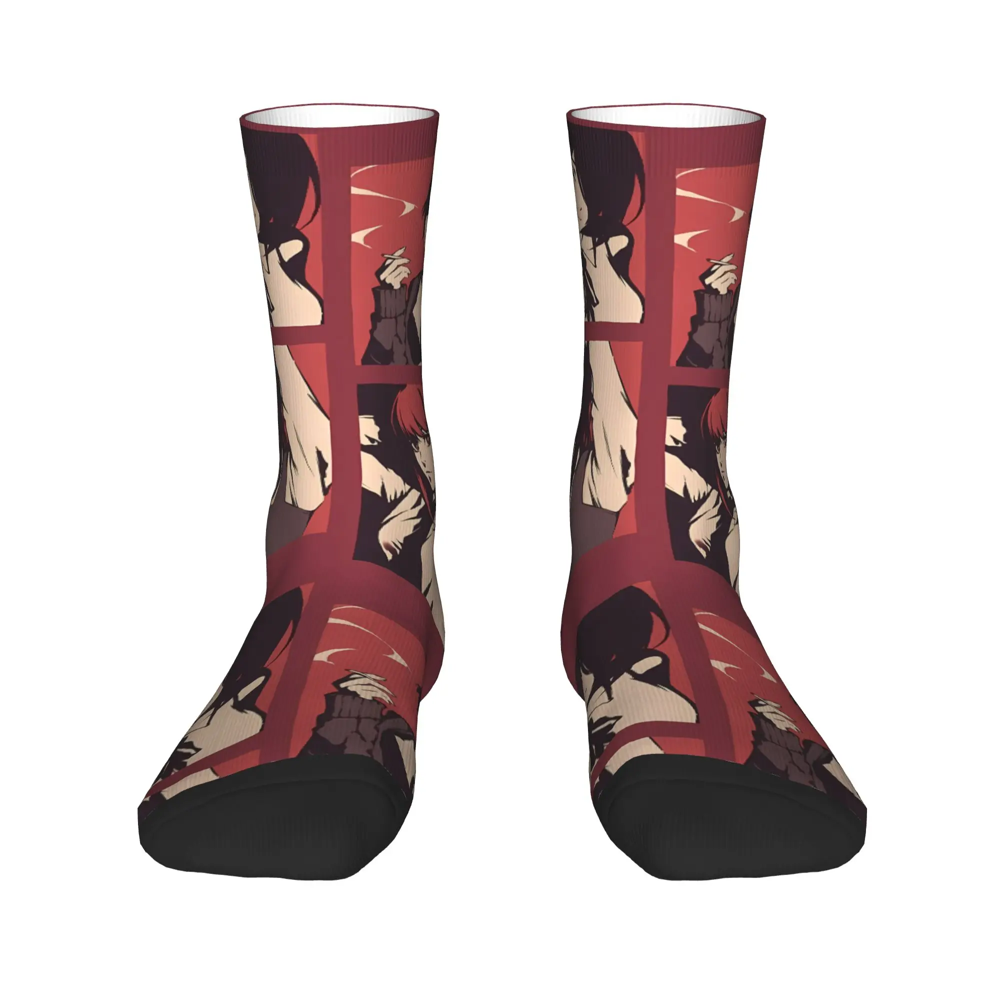 Men's Socks Reze dark manga Chainsaws Mans Stockings Non-Slip Quality Socks Spring Casual Design Outdoor Sports Socks