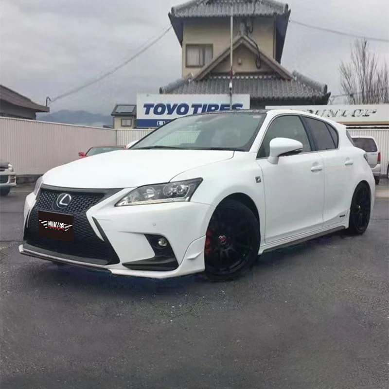 Carbon Fiber Front Lip For Lexus CT200h 2010-2022 TRD Style Three-Section Front Chin Splitter Car External Accessories Body Kit