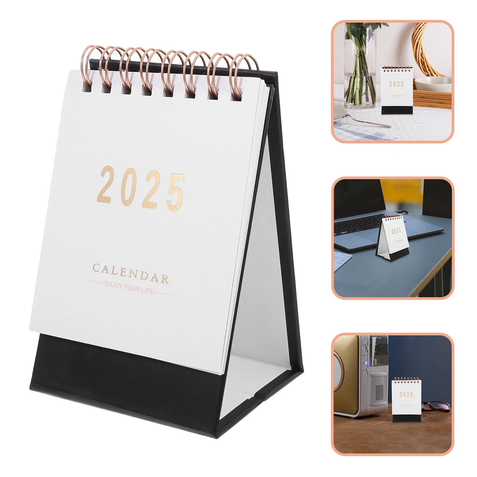 Flip Calendar 2024-2025 Desk Calendar Freestanding Desk Calendar 2025 Year Table Decorative Calendar Office Desk Table Calendar