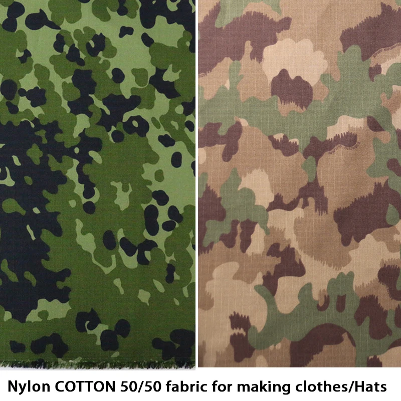 Nylon Cotton taz16  M84 DENMARK FLECTARN Camouflage Fabric   Camo Rip Stop Cloth Tactical Uniform Hat DIY