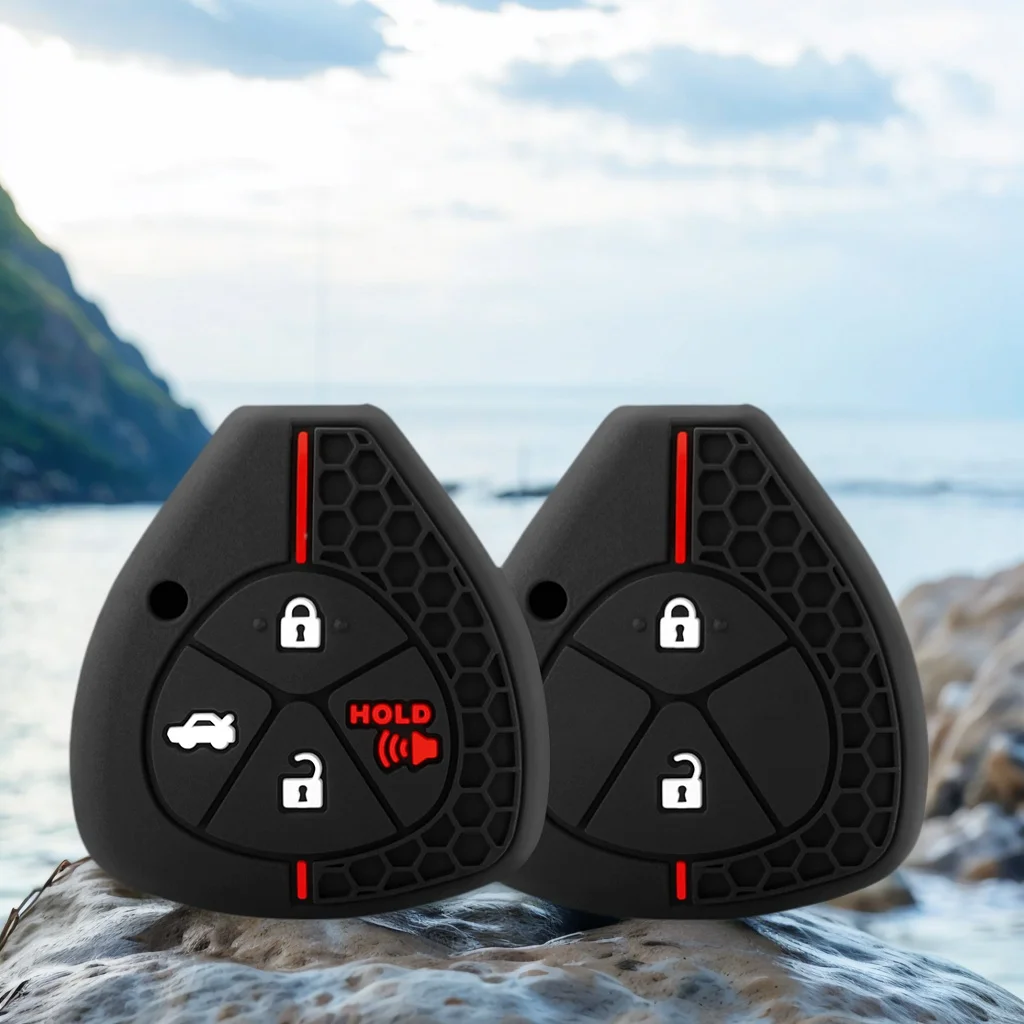 

For Toyota Camry Reiz Yaris Vitz Vios Rav4 Ractis Auris HiLux Corolla Fortuner Prado Verso 2/4 Buttons Car Key Case Cover