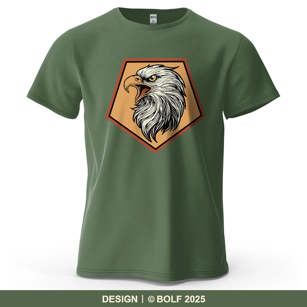 Camiseta con estampado artístico de águila para hombre, 100% algodón, gráfico de decoración patriótica de gran tamaño para mujeres y hombres, camisetas, ropa de calle