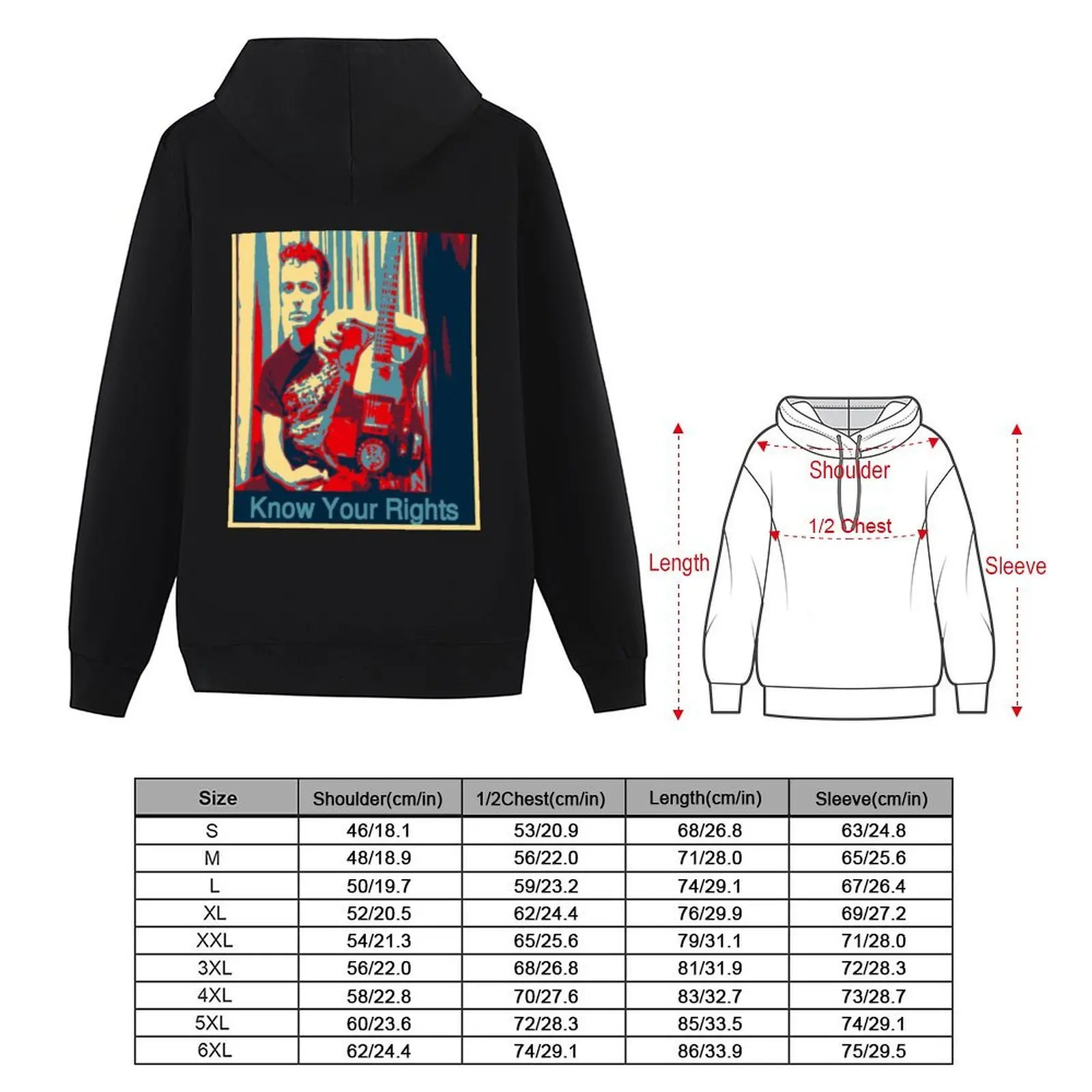 جو سترومر تعرف حقوقك هوديي ملابس على الطراز الكوري سترة الخريف الرجال معطف الرجال الملابس الرجالية هوديي رجل #4