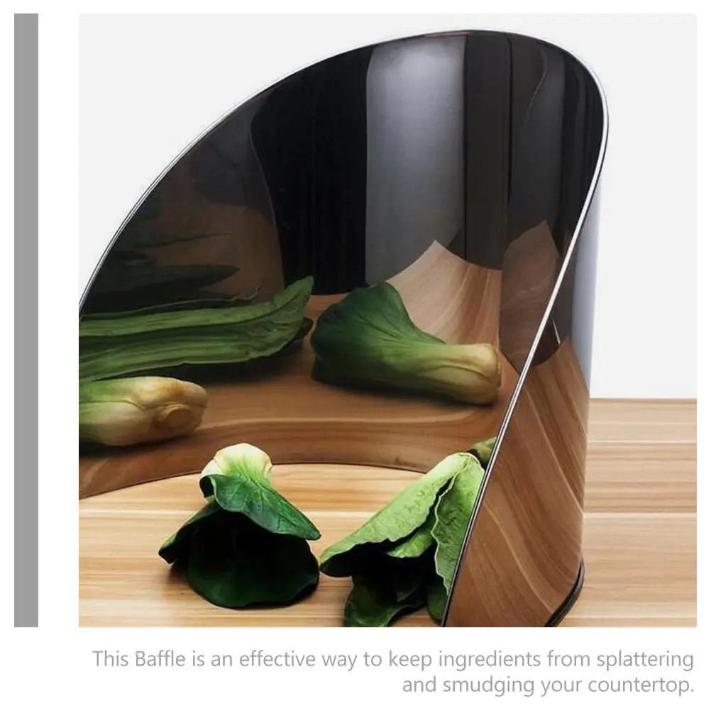 

Защитный экран-отбойник для разделочной доски из нержавеющей стали, кухонный экран от брызг, масло- и брызгозащитный барьер для дома