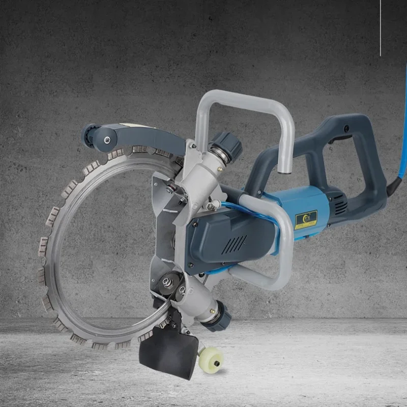 الثقيلة 8800 واط قاطع الخرسانة الكهربائية جدار المنشار 50 سنتيمتر آلة القطع الرطب العميق لبناء الطوب الحجر الاسمنت الطريق