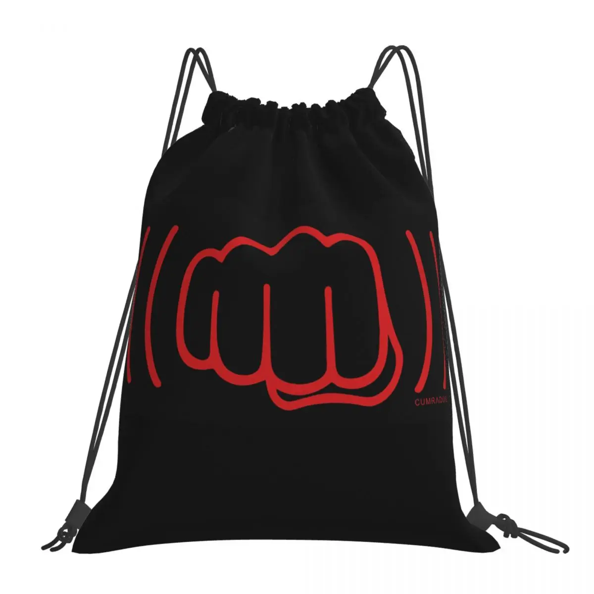 

BAG SINGEL RED FIST Backpacks Casual Portable Drawstring Bags Drawstring Bundle Pocket Storage Bag Book Bag For Man Woman School
