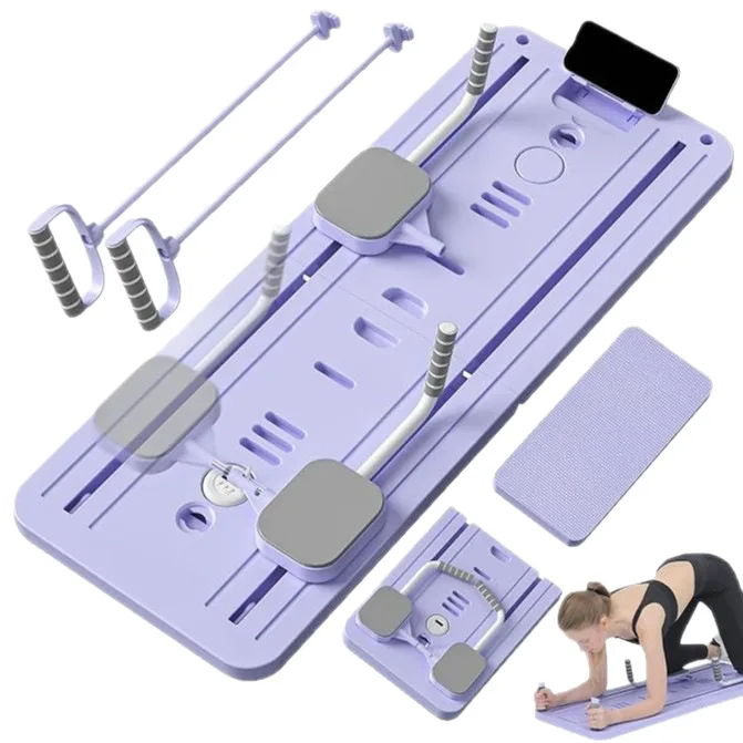 Cocok untuk Laris Peralatan Kebugaran Papan Pilates Multifungsi Roda Abs Rumah Latihan Olahraga Papan Abs Berwaktu Cross-bo