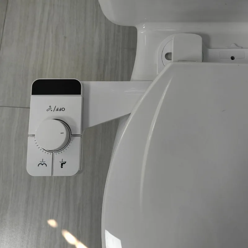 Non-electric Bidet Seat, Dual Nozzle Self Clean, Cold Water Rear & Feminine Wash